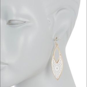 AREA STARS Oval Screen Dangle Earrings